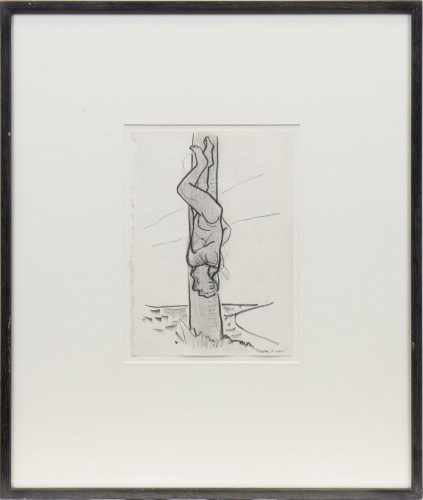 Lot 216 - * PETER HOWSON OBE, WRONG PLACE 1994 pencil on...