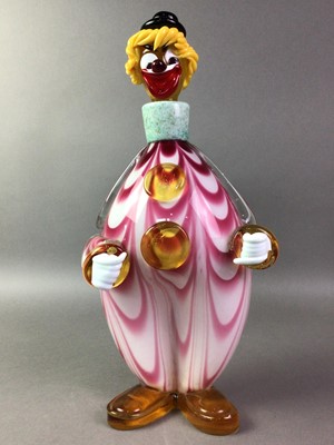 Lot 29 - MURANO GLASS CLOWN DECANTER