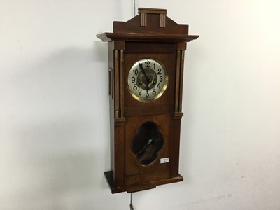 Lot 41 - OAK SECESSIONIST WALL CLOCK