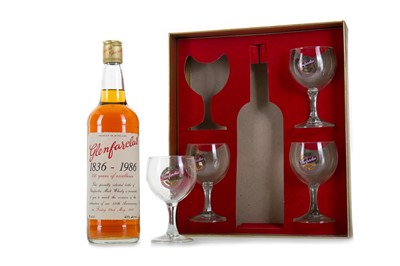 Lot 150 - GLENFARCLAS 150TH ANNIVERSARY 75CL SET WITH GLASSES