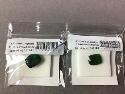 Lot 292 - COLLECTION OF CHROME DIOPSIDE JEWELLERY