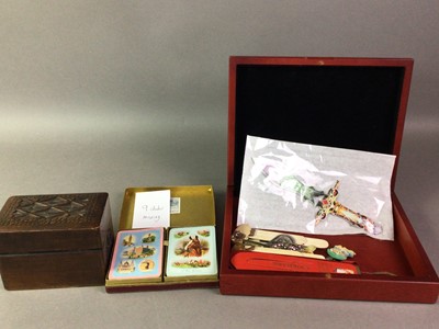 Lot 27 - GROUP OF WOODEN CIGAR BOXES