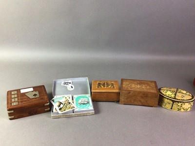 Lot 27 - GROUP OF WOODEN CIGAR BOXES