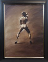 Lot 230 - * BILL BLACKWOOD, FEMALE STUDY oil on canvas,...