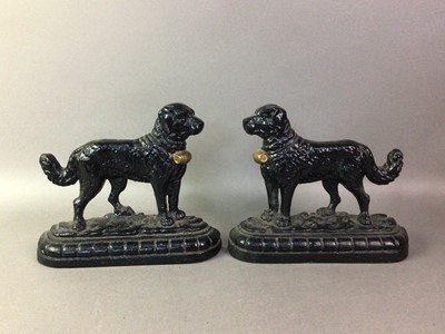 Lot 79 - PAIR OF EDWARDIAN CAST IRON DOORSTOPS