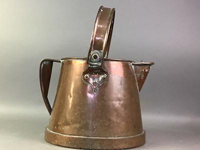 Lot 102 - VICTORIAN COPPER KETTLE