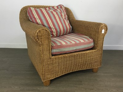 Lot 115 - WICKER ARMCHAIR