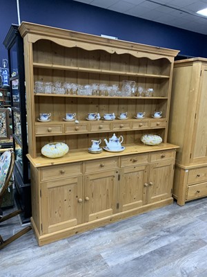 Lot 117 - PINE KITCHEN DRESSER