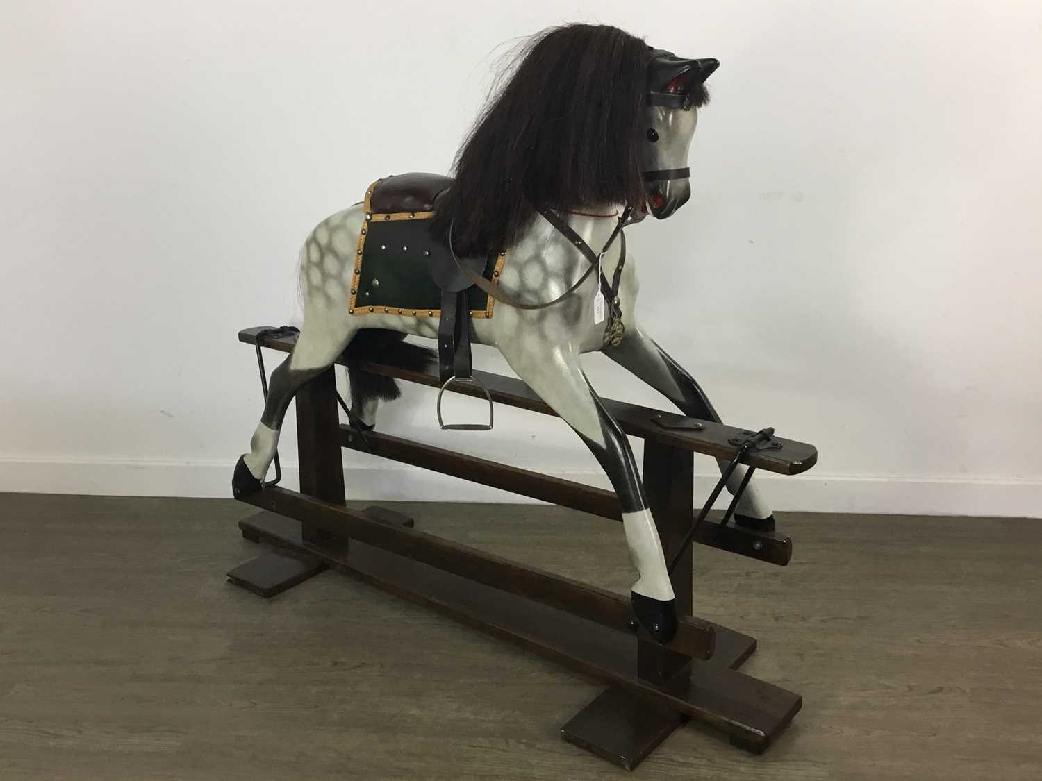 Lot 717 - REFURBISHED MID-SIZED ROCKING HORSE,