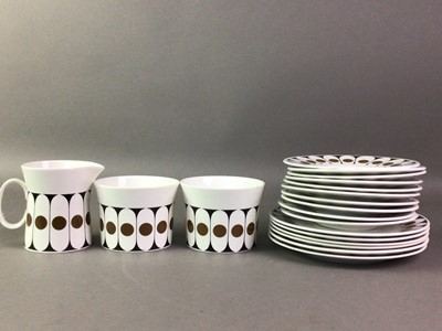Lot 151 - JOHN RUSSELL FOR HOSTESS TABLEWARE, 'BLACK VELVET' PATTERN PART COFFEE SERVICE