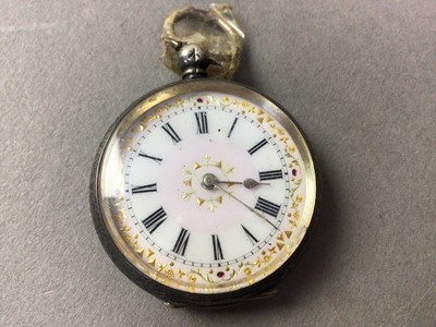 Lot 144 - SILVER FOB WATCH