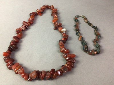 Lot 147 - TWO HARDSTONE NECKLACES