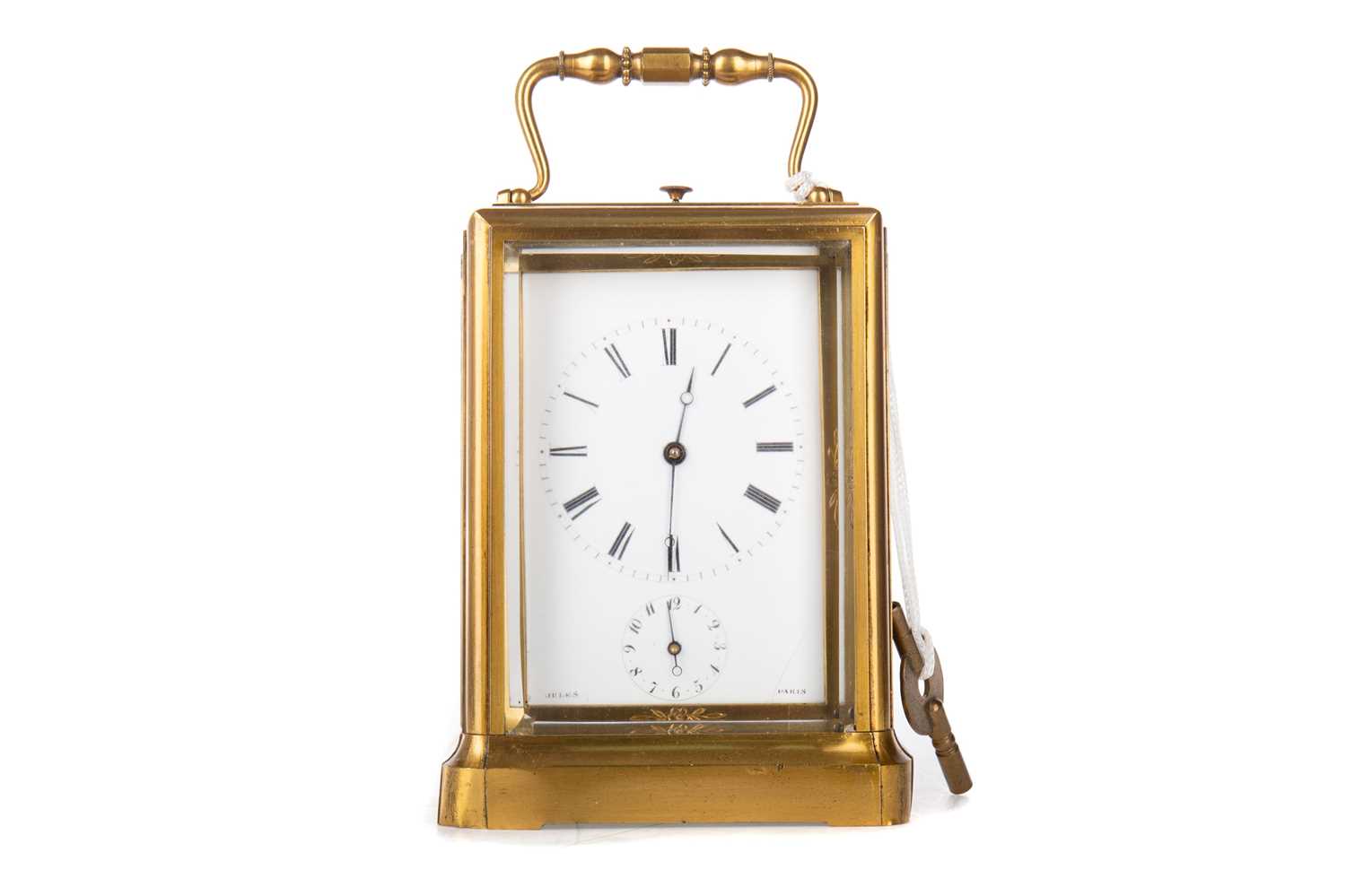 Lot 587 - JULES OF PARIS, FRENCH REPEATING CARRIAGE CLOCK