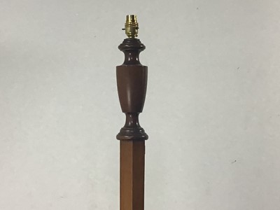 Lot 209 - MAHOGANY STANDARD LAMP