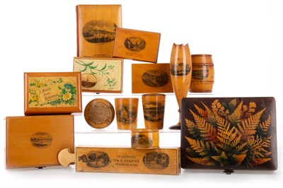 Lot 726 - COLLECTION OF VICTORIAN MAUCHLINE WARE