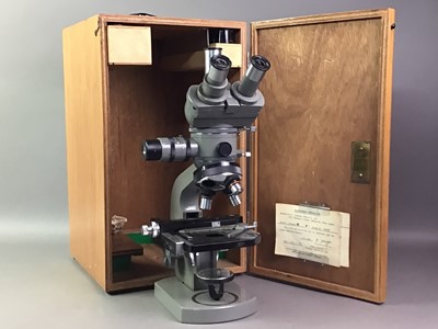 Lot 195 - 1960's OLYMPUS BINOCULAR MISCROSCOPE