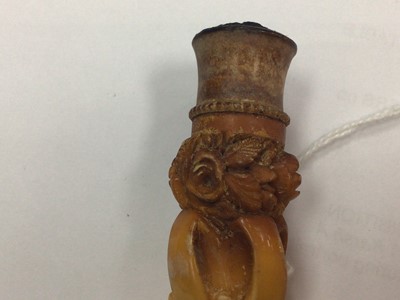 Lot 219 - VICTORIAN MEERSCHAUM CHEROOT PIPE