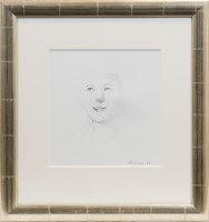 Lot 256 - * PETER HOWSON OBE, MY DAUGHTER graphite,...