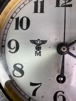 Lot 191 - THIRD REICH KRIEGSMARINE SHIP'S BULKHEAD CLOCK