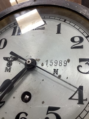 Lot 191 - THIRD REICH KRIEGSMARINE SHIP'S BULKHEAD CLOCK