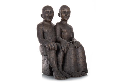 Lot 340 - KATE ROBINSON, MAQUETTE OF TWO FIGURES