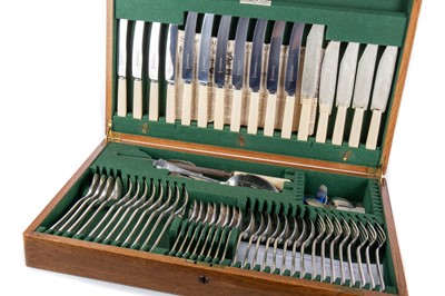 Lot 177 - SUITE OF SILVER PLATED CUTLERY