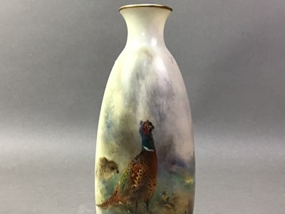 Lot 258 - ROYAL WORCESTER, JAMES STINTON PAINTED VASE