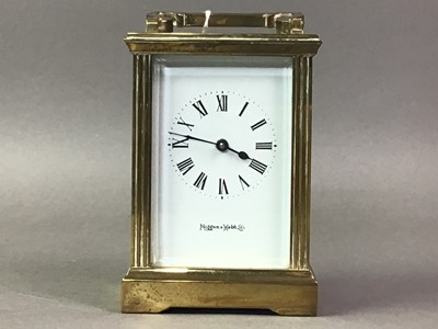 Lot 413 - BRASS CARRIAGE CLOCK