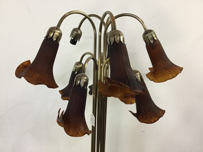 Lot 462 - BRASS STANDARD LAMP