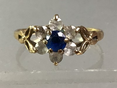 Lot 489 - THREE DRESS RINGS