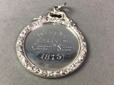 Lot 588 - VICTORIAN WHITE METAL MEDAL