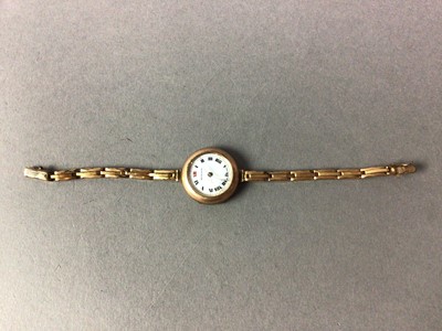 Lot 495 - LADY'S EVERITE GOLD WATCH