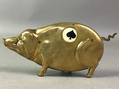 Lot 601 - BRASS NOVELTY CARD SUIT SELECTOR