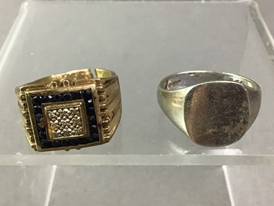 Lot 513 - TWO SIGNET RINGS