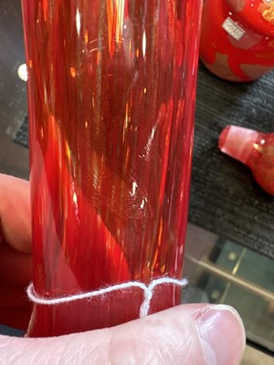 Lot 335 - MDINA, FIVE PIECES OF GLASS WARE