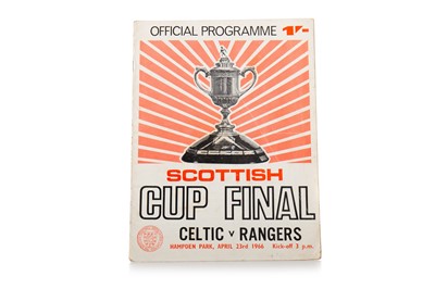 Lot 30 - BERTIE AULD, HIS CELTIC F.C. VS. RANGERS F.C. SCOTTISH CUP FINAL PROGRAMME