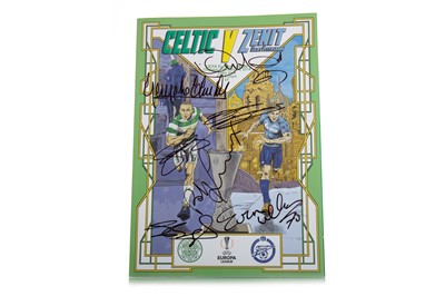 Lot 37 - BERTIE AULD, HIS AUTOGRAPHED CELTIC F.C. VS. ZENIT ST. PETERSBURG PROGRAMME