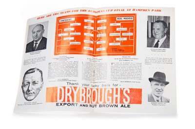 Lot 1515 - EINTRACHT FRANKFURT VS. REAL MADRID, EUROPEAN CUP FINAL PROGRAMME