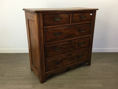 Lot 556 - VICTORIAN STAINED PINE CHEST