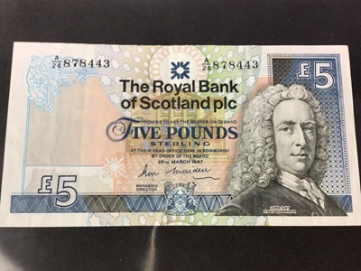 Lot 574 - GROUP OF GB AND FOREIGN BANK NOTES