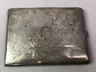 Lot 582 - THREE SILVER CIGARETTE CASES