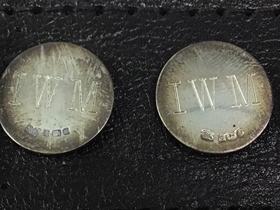 Lot 584 - PAIR OF SILVER GOLF BALL MARKERS