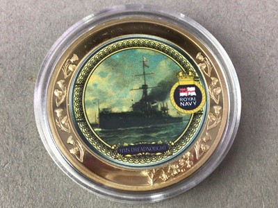 Lot 624 - SHIPS OF THE ROYAL NAVY COMMEMORATIVE COIN SET