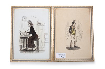 Lot 736 - * HARRY KEIR (SCOTTISH 1902 - 1977), FOUR CHARLES DICKENS CHARACTER SKETCHES