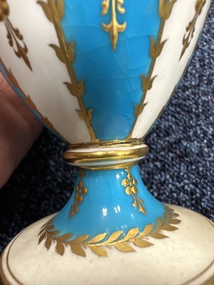 Lot 332 - MINTON'S, PAIR OF SECESSIONIST VASES