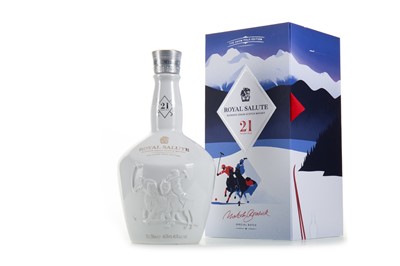 Lot 181 - CHIVAS ROYAL SALUTE 21 YEAR OLD SNOW POLO EDITION