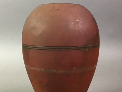 Lot 731 - DUTCH LACQUERED METAL VASE