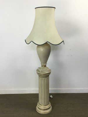 Lot 281 - CERAMIC LAMP AND PEDESTAL