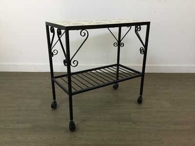 Lot 762 - TWO MODERN ITALIAN TILE TOPPED TABLES