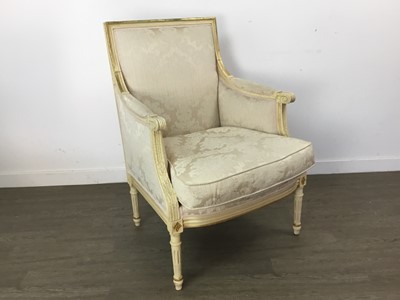 Lot 767 - CREAM PAINTED THREE PIECE SUITE